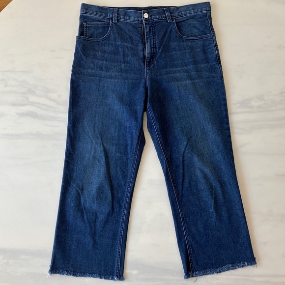 Rachel Comey Short Wide-Leg Blue Jeans Size 12 (35 x 23) - Picture 1 of 6